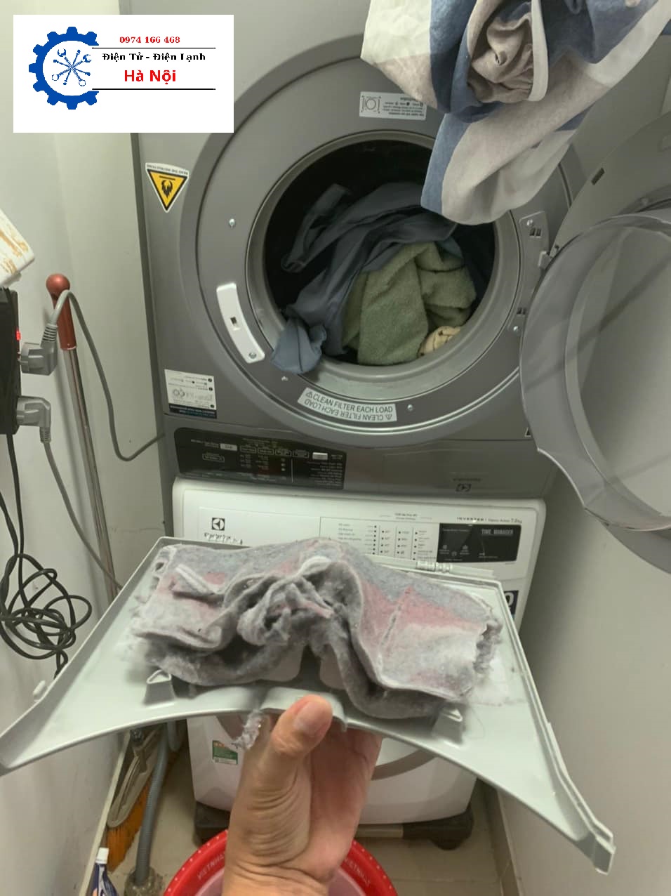 Sửa máy sấy quần áo tại nhà