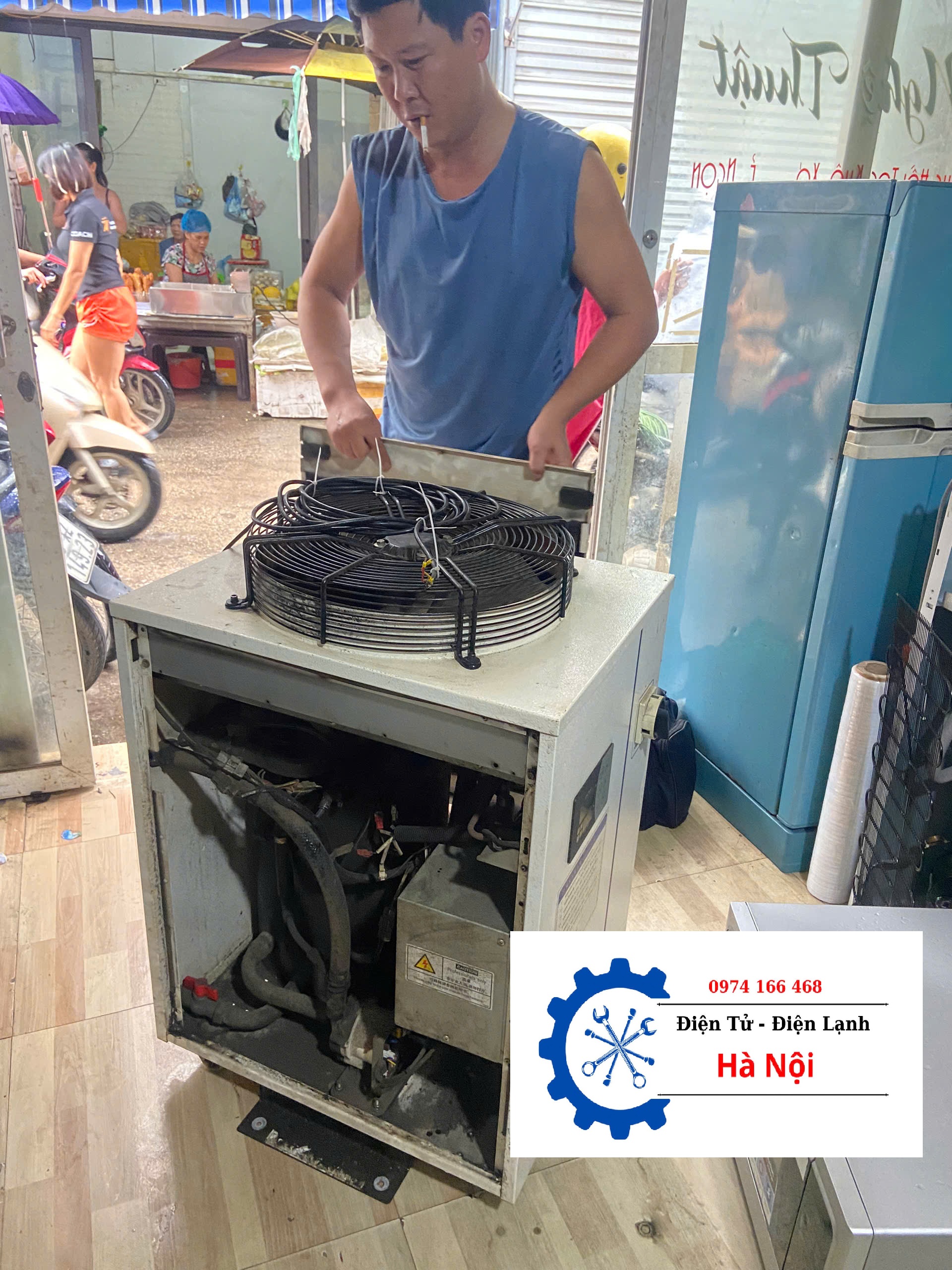 Sửa chữa máy Chiller làm mát bể bá